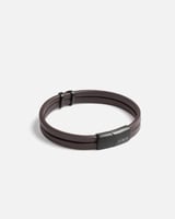 اسوارة رجالية مميزة من الجلد بلون بني