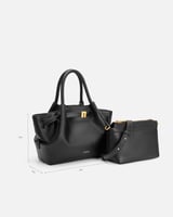 شنطة نسائية بحجم واسع بلون أسود