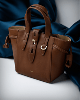 شنطة بحجم صغير ومناسب باللون البني