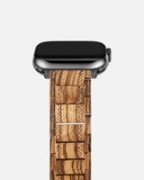 سوار ساعة آبل من الخشب بتصميم أنيق