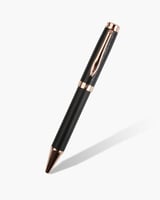 قلم رجالي فاخر بلون أسود ونحاسي.