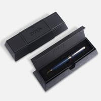 قلم معدن رجالي بلون أزرق وذهبي