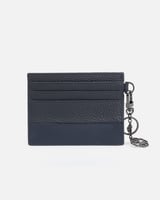 محفظة رجالية من الجلد بلون أزرق