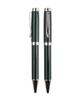 قلم رجالي فاخر بلون أخضر ورمادي.