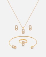 طقم اكسسوارات اطفال بلون ذهبي