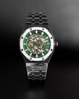 ساعة رجالية بسير ستيل بلون فضي