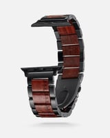 سوار ساعة آبل من الستيل والخشب