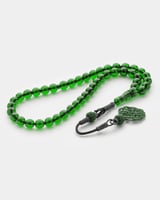 سبحة بكلايت بلون أخضر بتصميم أنيق