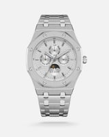 طقم هدية رجالية باللون الفضي