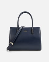 ‎ شنطة نسائية بتصميم كلاسيك بلون أزرق