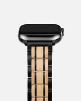 سير ساعة آبل بتداخل الخشب مع المعدن