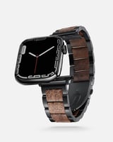 سوار ساعة آبل من الستيل والخشب