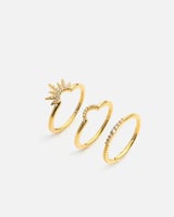 خواتم نسائيه بلون ذهبي بتصميم أنيق