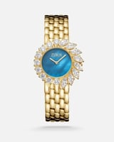 ساعة نسائية بسير ستيل بلون ذهبي