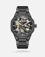 ساعة رجالية اتوماتيك ستيل باللون الرمادي