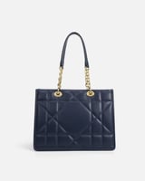 ‎ شنطة نسائية من الجلد باللون الأزرق