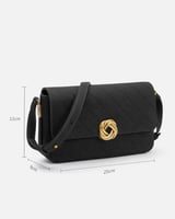 شنطة نسائية بتصميم أنيق بلون أسود