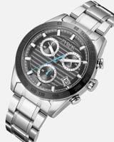 ساعة رجالية ستيل باللون الفضي