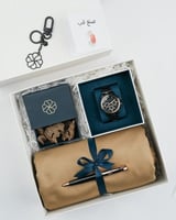 طقم هدية رجالي مع قماش ثوب فاخر