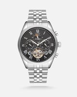 ساعة رجالية ستيل باللون الفضي