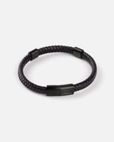 اسوره رجاليه من الجلد باللون الأزرق والبني