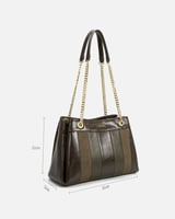 ‎ شنطة نسائية كلاسيكية بلون بني