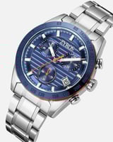 ساعة رجالية ستيل باللون الفضي