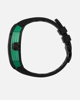 ساعة رجالية بسير ربل باللون الأسود