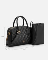 شنطة نسائية بتصميم أنيق بلون أسود