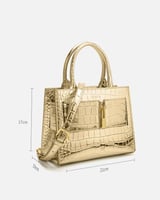 ‎ شنطة نسائية للمناسبات بلون ذهبي