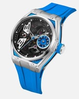 ساعة رجالية مميزة باللون الأزرق