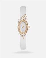 ساعة نغم النسائية تعبر عنك بسير جلدي بلون أبيض