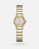 ساعة سحر النسائية ستيل بلون ذهبي وفضي