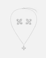 طقم أطفال بتصميم أنيق باللون الفضي