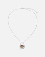 سلسال نسائي بلون فضي بتصميم ملفت