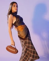 شنطة حُلم النسائية جلد بلون بني