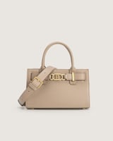 شنطة برق النسائية جلد بلون بيج