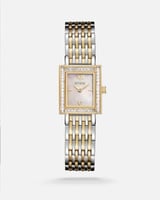 ساعة نسائية كلاسيك ستيل بلون ذهبي وفضي