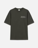 تي شيرت رجالي مميز من القطن باللون الزيتي