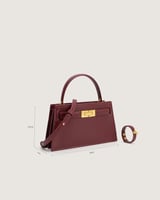 شنطة دفء النسائية جلد بلون عودي