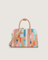 شنطة زهر النسائية جلد بلون بني