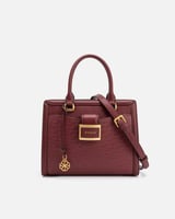 شنطة عملية من الجلد الفاخر بلون عودي