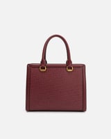 شنطة عملية من الجلد الفاخر بلون عودي