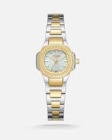 ساعة سُحب النسائية باللون الذهبي والفضي