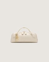 شنطة رحيق النسائية جلد بلون أبيض