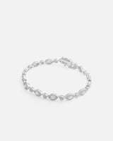 اسوارة نسائية بتصميم فاخر بلون فضي