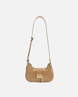 شنطة مِسك النسائية جلد بلون بيج