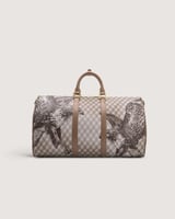 شنطة للجنسين بتصميم كلاسيك بلون بني