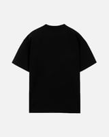 تي شيرت رجالي من القطن باللون الأسود