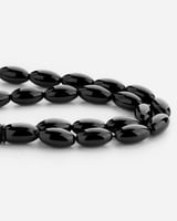 سبحة من حجر البكلايت الأنيق بلون أسود